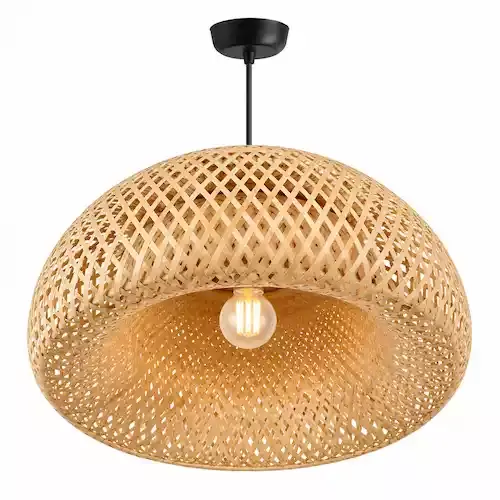 bamboo natural lampshade halo bloom leafndeor home decor