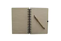 Recycled paper bamboo notebook sustainable office stationery Recycled paper bamboo notebook sustainable office stationery