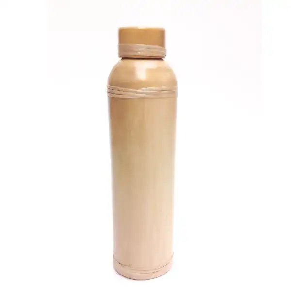 Eco-friendly bamboo water bottle with inner steel lining for sustainable hydration Eco-friendly bamboo water bottle with inner steel lining for sustainable hydration