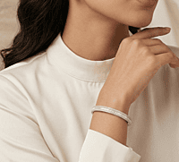 925 Silver Infinite Radiance Baguette Bangle