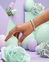 925 Silver Infinite Radiance Baguette Bangle
