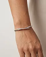 925 Silver Celestial Cross Bypass Bangle