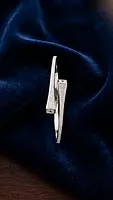 925 Silver Prism Pavé Bypass Bangle