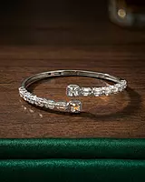 925 Silver Heirloom Horizon Bypass Bangle