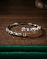 925 Silver Heirloom Horizon Bypass Bangle
