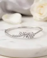 925 Silver Laurel Leaf Radiant Bangle