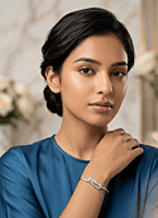 925 Silver Laurel Leaf Radiant Bangle