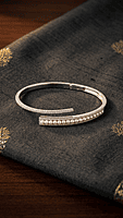 925 Silver Lustrous Harmony Bypass Bangle