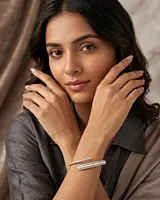 925 Silver Lustrous Harmony Bypass Bangle