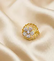 18 kt basket ring