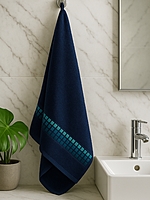 Cotton Towel Navy Blue