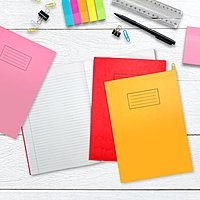 Janrax A4 Pink 80 Pages Feint and Ruled Exercise Book