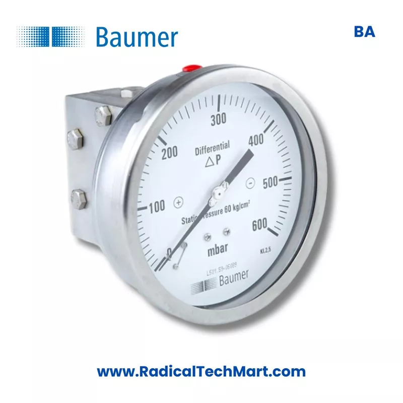 Baumer BA Differential Pressure Gauge - DN 100/150 mm
