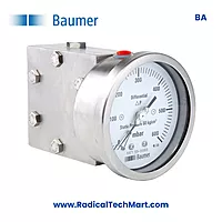 Baumer BA Differential Pressure Gauge with Electrical Contacts