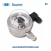 Baumer BJ Pressure Gauge with Electrical Contacts