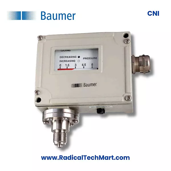 Baumer CNI Adjustable Dead Band Diaphragm Pressure Switch
