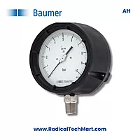 Baumer AH Solid Front Safety Pressure Gauge - DN 4.5 inch