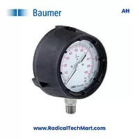 Baumer AH Solid Front Safety Pressure Gauge - DN 4.5 inch