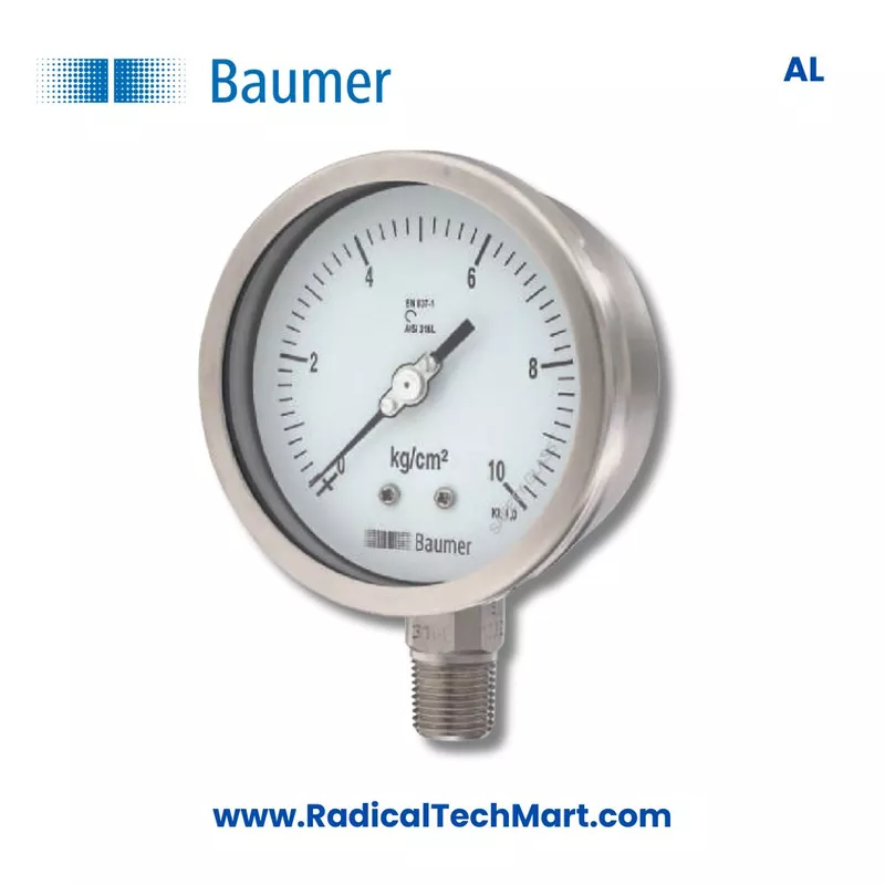 Baumer AL Heavy Duty SS Pressure Gauge - DN 100/125/150/200/250 mm