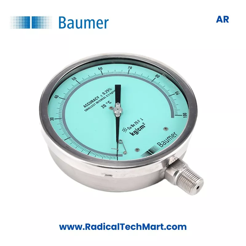 Baumer AR Precision Test Pressure Gauge - DN 150/200/250 mm