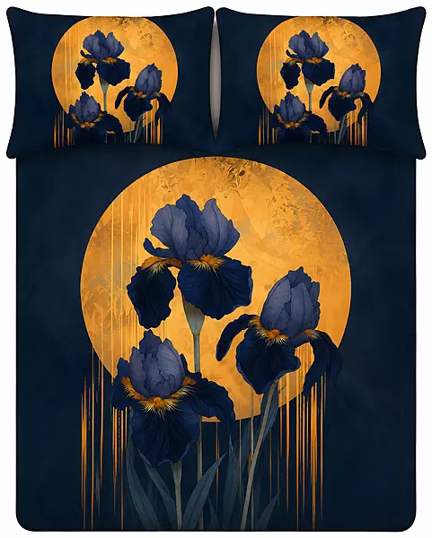 Sun 7D Digital Print Bedsheet Soft, Stylish & Premium Quality Bed Sheet King-225 x 250 CM)