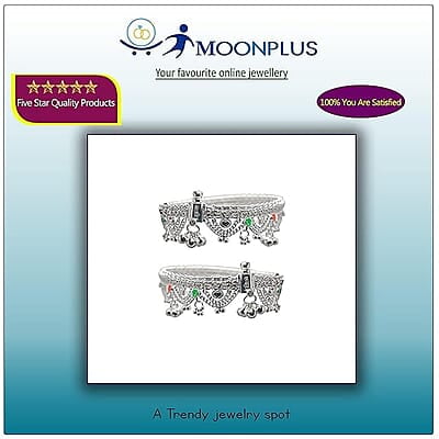 Sterling silver chain type/Enamel Design anklet for women Sterling silver chain type/Enamel Design anklet for women