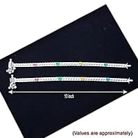 Silver Screw type Anklets