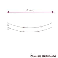 Silver women anklets/enamel design kolusu