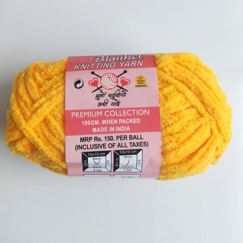 Baby Blanket Yarn Golden Yellow Baby Blanket Yarn Golden Yellow