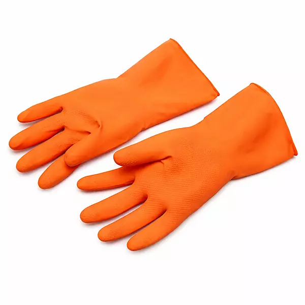 RUBBER HAND GLOVES SENSUOUS ORANGE