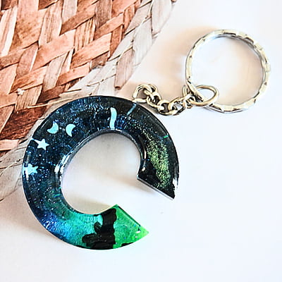 'C'ARORA INSPIRED LETTER KEYCHAIN9LKB00052) 'C'ARORA INSPIRED LETTER KEYCHAIN9LKB00052)