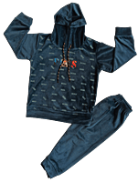 Kids Printed Hoodie and Jogger Set