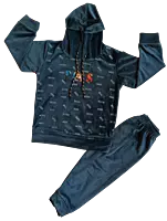 Kids Printed Hoodie and Jogger Set
