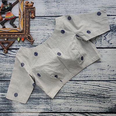 Pincheck Rule Readymade Blouse