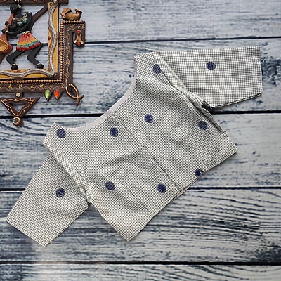 Pincheck Rule Readymade Blouse
