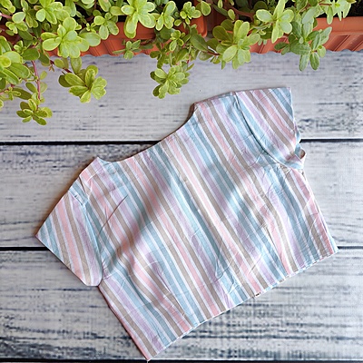 Pastel Paradise Readymade Blouse