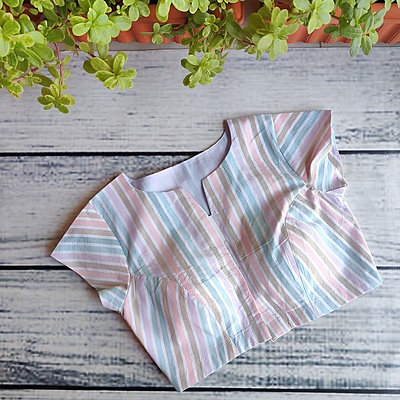 Pastel Paradise Readymade Blouse