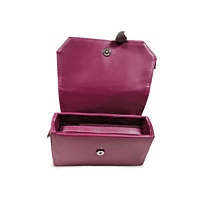 Maroon Structured Top Handle Handbag for Women