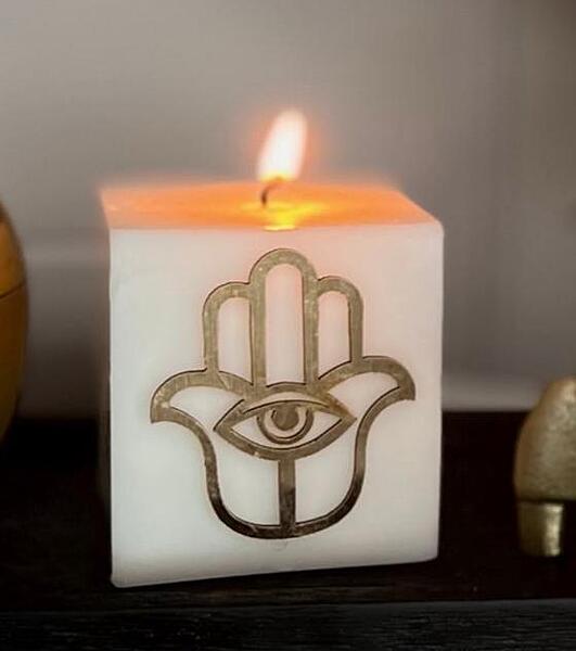 HAMZA SQUARE PILLAR CANDLE