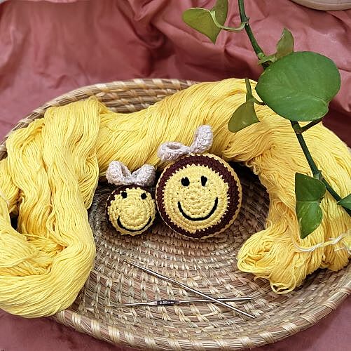 Crochet Bee Small Rattle