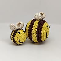 Crochet Bee Rattle Ball