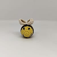Crochet Bee Rattle Ball