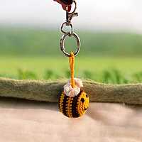 Crochet Bee Key Chain