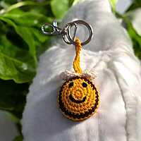 Crochet Bee Key Chain