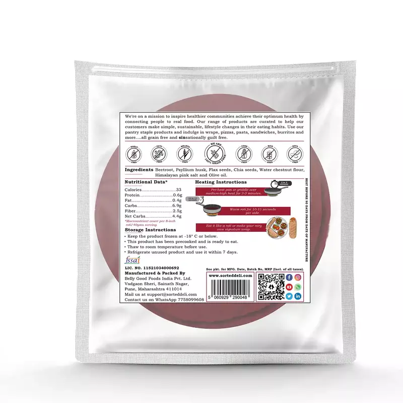 Beetroot Wrap - Sorted