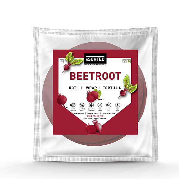 Beetroot Roti (Pack Of 5) | 4.4 Gms Net Carbs