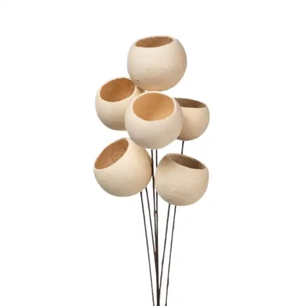 dried Bell cup on stick for floral décor, potpourri, and crafts