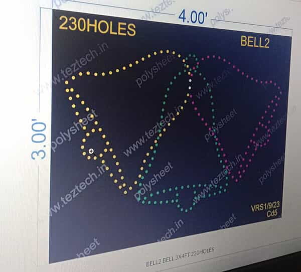 BELL2 BELL 3X4FT 230HOLES