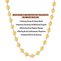 925 Sterling Silver tied Sandalwood Mala 54 Pure Beads of Fragrance , Peace