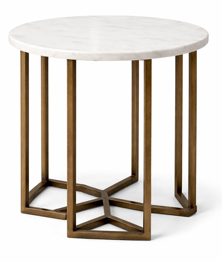 Menor Accent Peg Table Marble Top